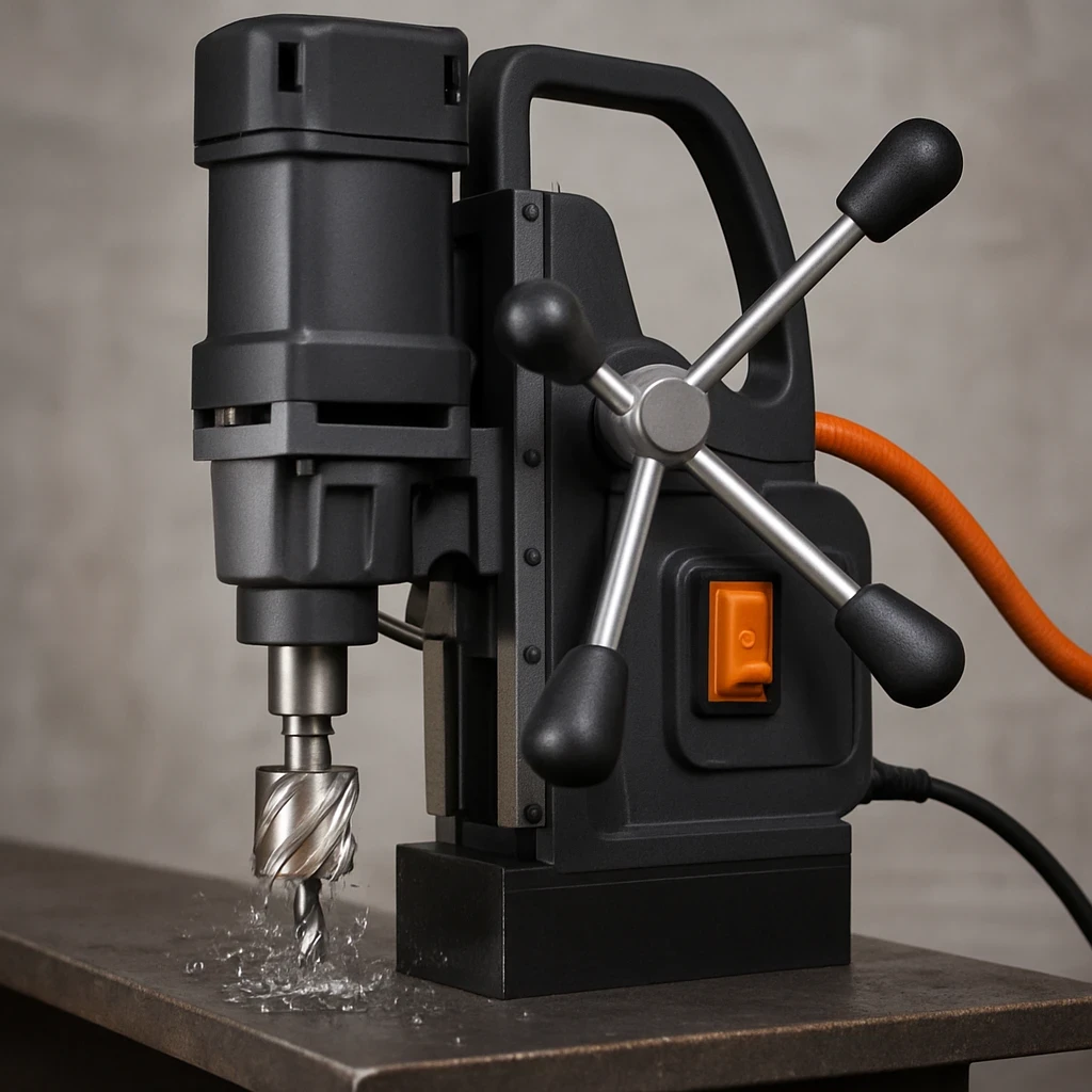 Zastosowanie wiertarki magnetycznej z posuwem